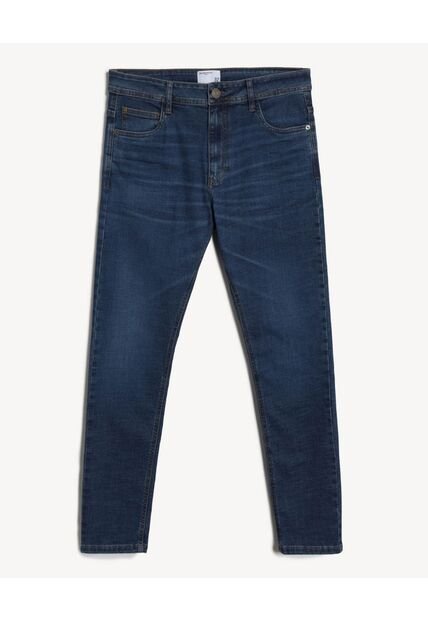 Jean Skinny Azul Medio  Para Hombre Azul Seven Seven