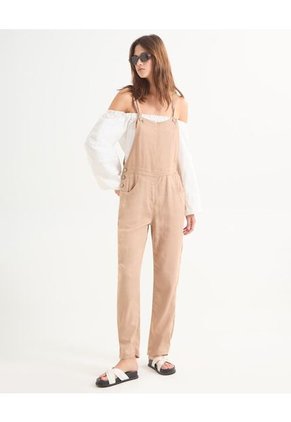 Enterizo Para Mujer Manga Sisa Color Taupe Marca Seven Seven #28320429