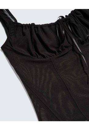 Camiseta Para Mujer Manga Sisa Cuello V Color Negro Marca Seven Seven #28096296