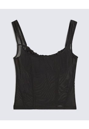 Camiseta Para Mujer Manga Sisa Cuello V Color Negro Marca Seven Seven #28096296