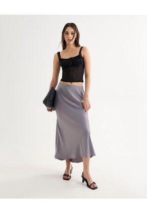 Camiseta Para Mujer Manga Sisa Cuello V Color Negro Marca Seven Seven #28096296