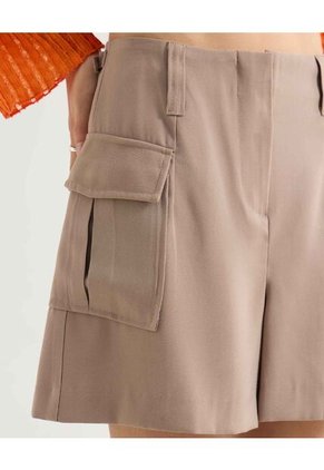 Short Para Mujer Mom Color Taupe Marca Seven Seven #28191083