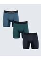 Pack X 3 Bóxer En Microfibra Estampado X3 Para Hombre Azul Seven Seven de Seven Seven