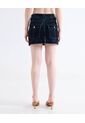 Falda Mini En Denim Oscuro  Para Mujer Negro Seven Seven de Seven Seven