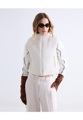 Chaleco  Para Mujer Plano Color Marfil Marca Seven Seven #28250156