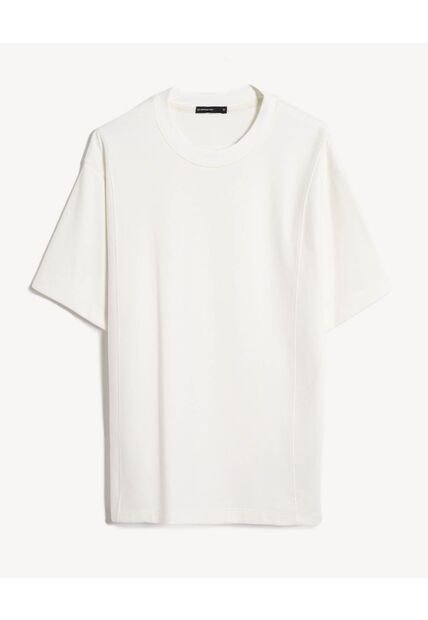 Camiseta  Para Hombre Manga Corta Cuello Redondo Color Marfil Marca Seven Seven #45092809