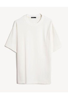 Camiseta  Para Hombre Manga Corta Cuello Redondo Color Marfil Marca Seven Seven #45092809