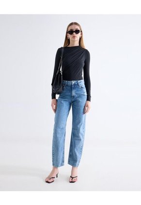 Jean  Para Mujer Balloon Color Azul Marca Seven Seven #28161004