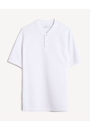 Polo  Para Hombre Cuello Tejido Sin Bolsillo Color Blanco Marca Seven Seven #45110932