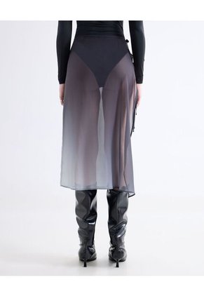 Falda  Para Mujer Medio Color Negro Marca Seven Seven #28140960