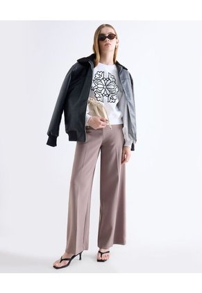 Buzo  Para Mujer Cuello Redondo Color Blanco Marca Seven Seven #28060471