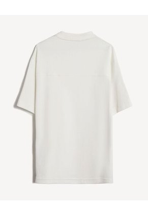 Camiseta  Para Hombre Manga Corta Cuello Redondo Color Marfil Marca Seven Seven #45092837