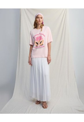 Falda  Para Mujer Largo Color Crudo Marca Seven Seven #28140988