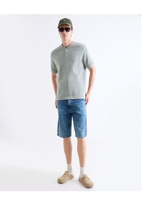 Bermuda  Para Hombre Regular Largo Color Azul Marca Seven Seven #45100762