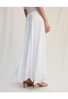 Falda  Para Mujer Largo Color Crudo Marca Seven Seven #28140988