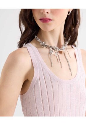 Camiseta  Para Mujer Manga Corta Cuello Redondo Color Rosa Marca Seven Seven #28096519