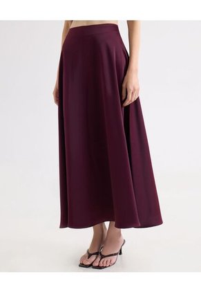 Falda  Para Mujer Largo Color Vino Marca Seven Seven #28140974