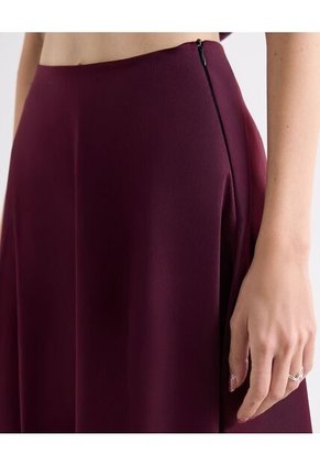 Falda  Para Mujer Largo Color Vino Marca Seven Seven #28140974