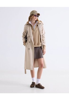 Falda  Para Mujer Corto Color Café Marca Seven Seven #28140970