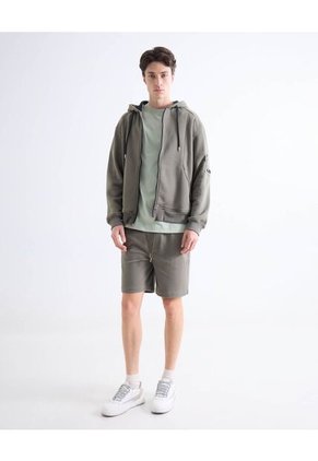 Buzo  Para Hombre Zipper Color Verde Marca Seven Seven #45060703