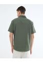 Camisa Para Hombre Manga Corta  Color Verde Oscuro Marca Seven Seven #45012060 de Seven Seven