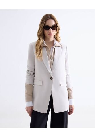 Blazer  Para Mujer  Color Blanco Marca Seven Seven #28400060 Seven Seven