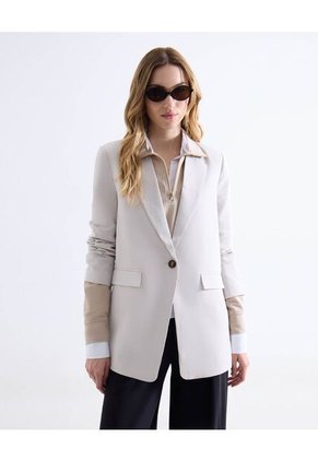 Blazer  Para Mujer  Color Blanco Marca Seven Seven #28400060