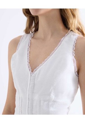 Blusa  Para Mujer Manga Sisa Color Marfil Marca Seven Seven #28124103