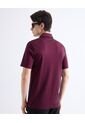 Polo  Para Hombre Cuello Maquina Sin Bolsillo Color Vino Marca Seven Seven #45110941 de Seven Seven