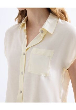 Blusa  Para Mujer Manga Corta Color Amarillo Marca Seven Seven #28124131