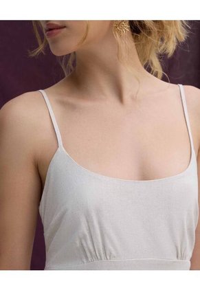 Vestido  Para Mujer M/Sisa Largo Color Marfil Marca Seven Seven #28171492