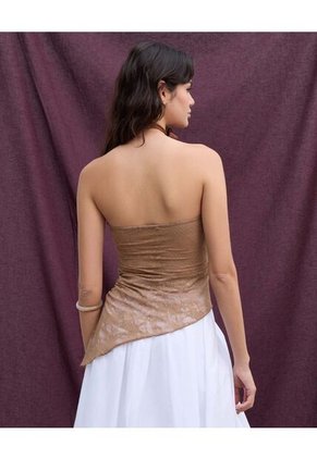 Camiseta  Para Mujer Straple Color Camel Marca Seven Seven #28096600