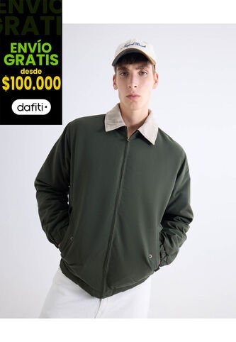 Chaqueta Harrington En Pana  Para Hombre Verde Seven Seven Seven Seven