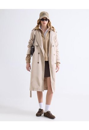 Chaqueta  Para Mujer Trench Color Beige Marca Seven Seven #28080992