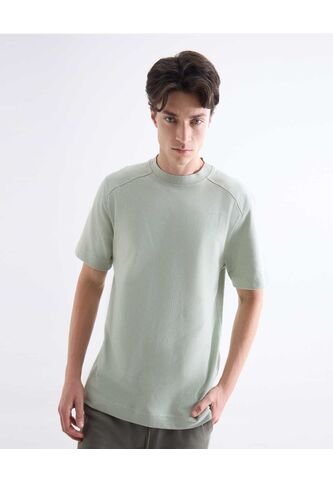 Camiseta  Para Hombre Manga Corta Cuello Redondo Color Verde Marca Seven Seven #45092856 Seven Seven