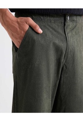 Pantalón Straight Estampado  Para Hombre Verde Seven Seven