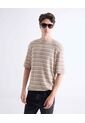 Camiseta  Para Hombre Manga Corta Cuello Redondo Color Beige Marca Seven Seven #45092795 de Seven Seven