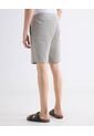 Bermuda Regular Encauchada  Para Hombre Gris Seven Seven de Seven Seven