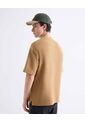 Camiseta  Para Hombre Manga Corta Cuello Redondo Color Camel Marca Seven Seven #45092830 de Seven Seven
