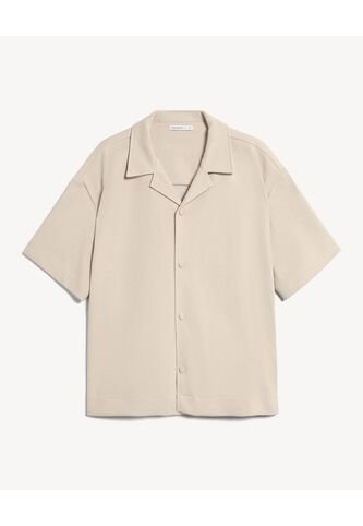 Camisa Para Hombre Sobrecamisa Manga Corta Color Crema Marca Seven Seven #45012161 Seven Seven