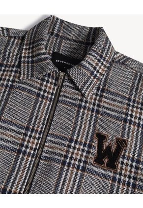 Chaqueta  Para Hombre Bomber Color Gris Marca Seven Seven #45080507