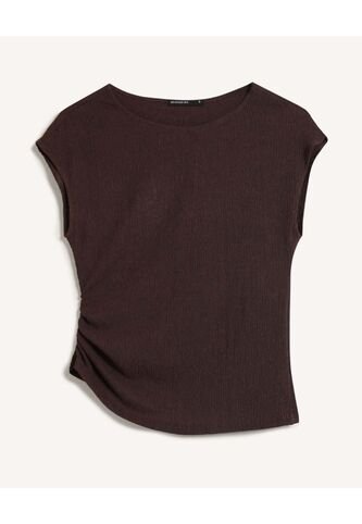 Camiseta  Para Mujer Manga Corta Cuello Redondo Color Café Marca Seven Seven #28096620 Seven Seven