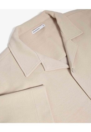 Camisa Para Hombre Sobrecamisa Manga Corta Color Crema Marca Seven Seven #45012161