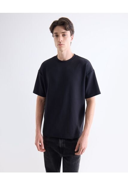 Camiseta  Para Hombre Manga Corta Cuello Redondo Color Negro Marca Seven Seven #45092872