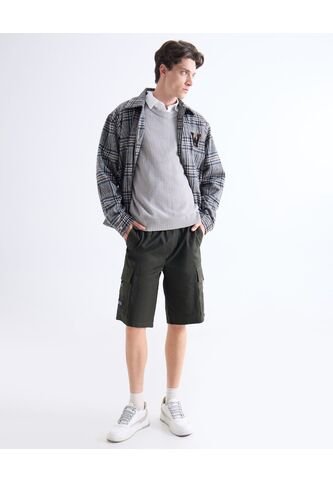 Bermuda  Para Hombre Cargo Color Verde Marca Seven Seven #45100725 Seven Seven