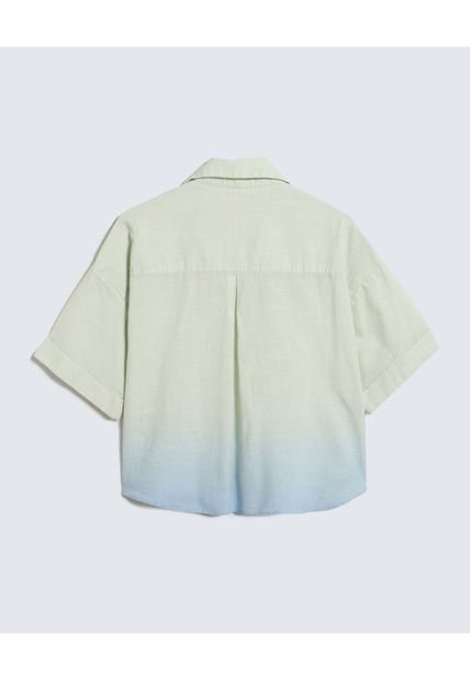 Blusa Para Mujer Manga Corta Color Verde Claro Marca Seven Seven #28123925