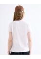 Camiseta Con Bordado  Para Mujer Rosa Seven Seven de Seven Seven