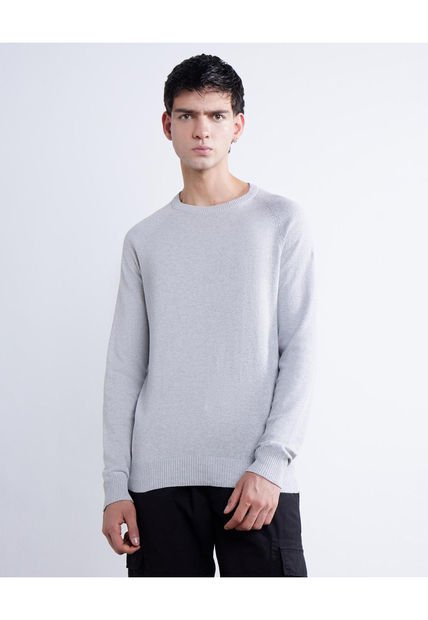 Saco Para Hombre Cuello Redondo Color Gris  Marca Seven Seven #45330223