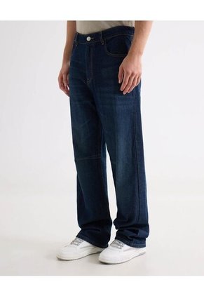 Jean Loose Tono Oscuro  Para Hombre Azul Seven Seven