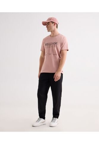 Camiseta Para Hombre Manga Corta Cuello Redondo Color Rosado Marca Seven Seven #45092742 Seven Seven